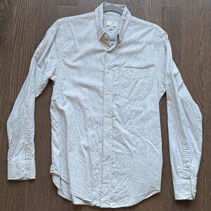 Club Monaco Men's Casual Long Sleeve Shirt - Small - Slim Fit - 100% Cotton